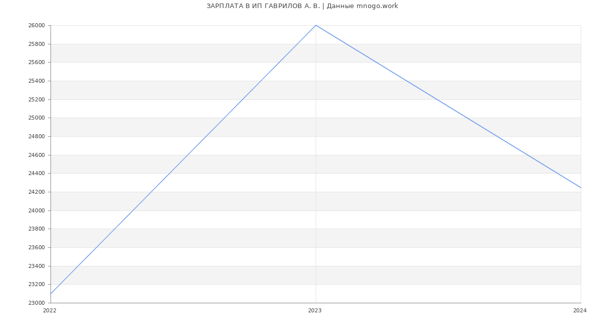 Статистика зарплат ИП ГАВРИЛОВ А. В.