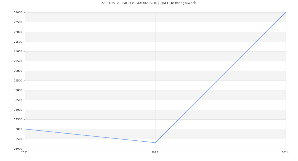 Статистика зарплат ИП ГИБИЗОВА А. В.