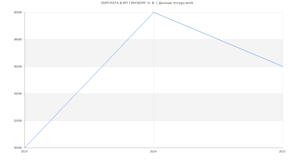 Статистика зарплат ИП ГИНЗБУРГ Н. В.