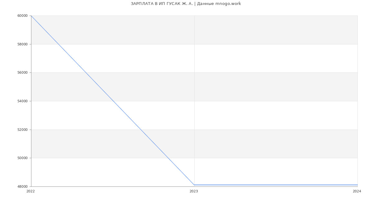 Статистика зарплат ИП ГУСАК Ж. А.