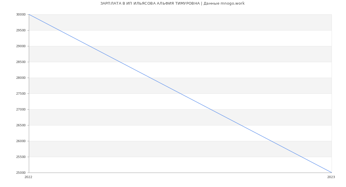 Статистика зарплат ИП ИЛЬЯСОВА АЛЬФИЯ ТИМУРОВНА