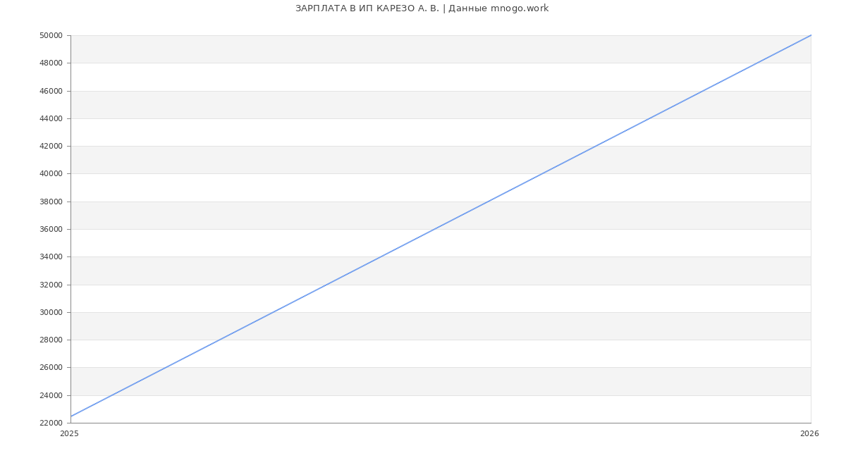 Статистика зарплат ИП КАРЕЗО А. В.