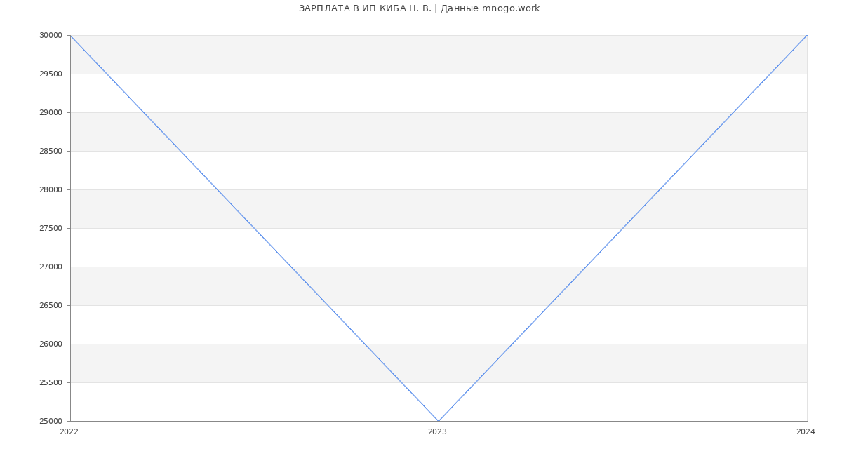 Статистика зарплат ИП КИБА Н. В.