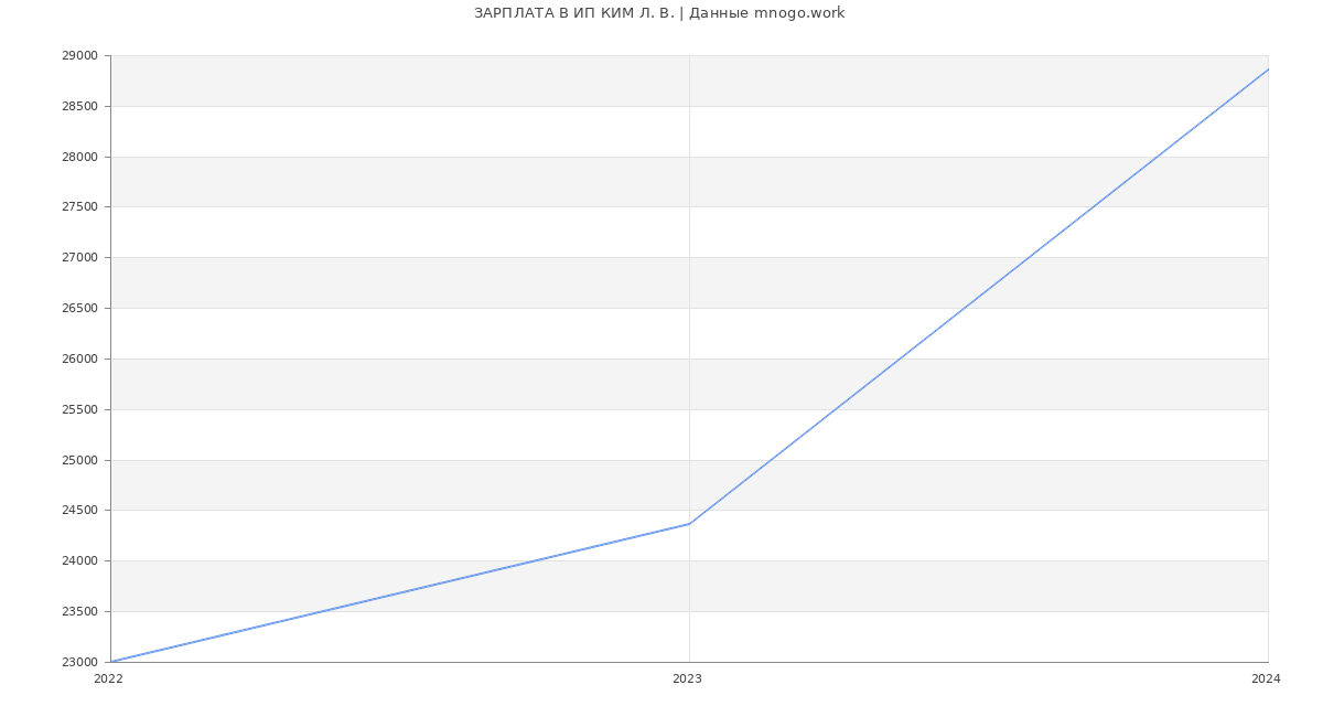 Статистика зарплат ИП КИМ Л. В.