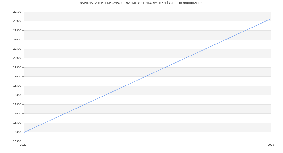 Статистика зарплат ИП КИСАРОВ ВЛАДИМИР НИКОЛАЕВИЧ