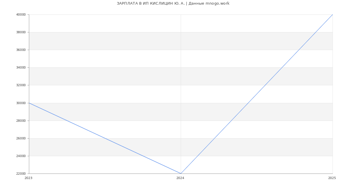 Статистика зарплат ИП КИСЛИЦИН Ю. А.