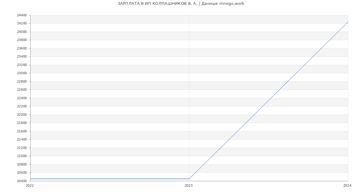 Статистика зарплат ИП КОЛПАШНИКОВ В. А.