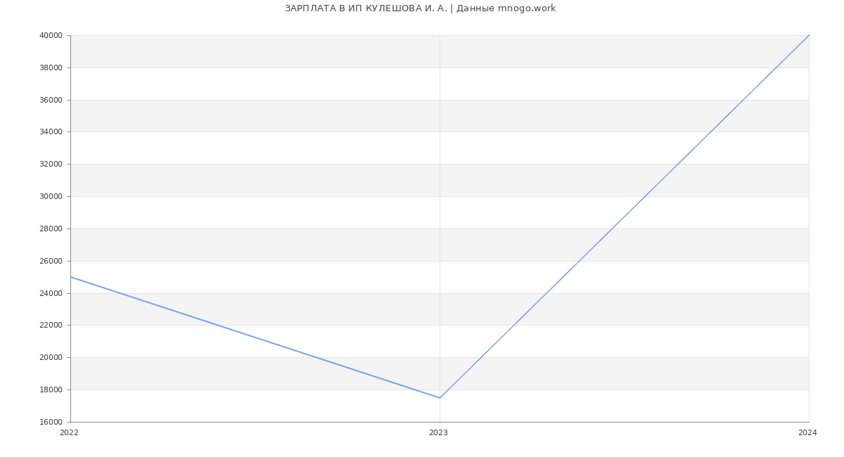 Статистика зарплат ИП КУЛЕШОВА И. А.