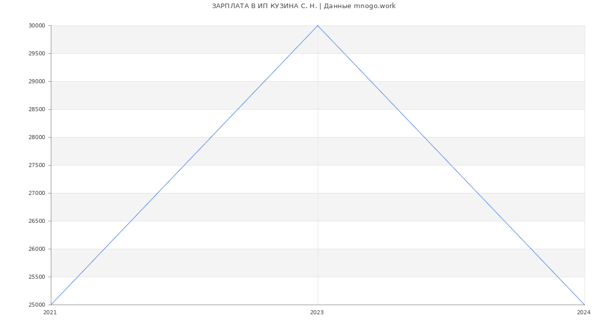 Статистика зарплат ИП КУЗИНА С. Н.