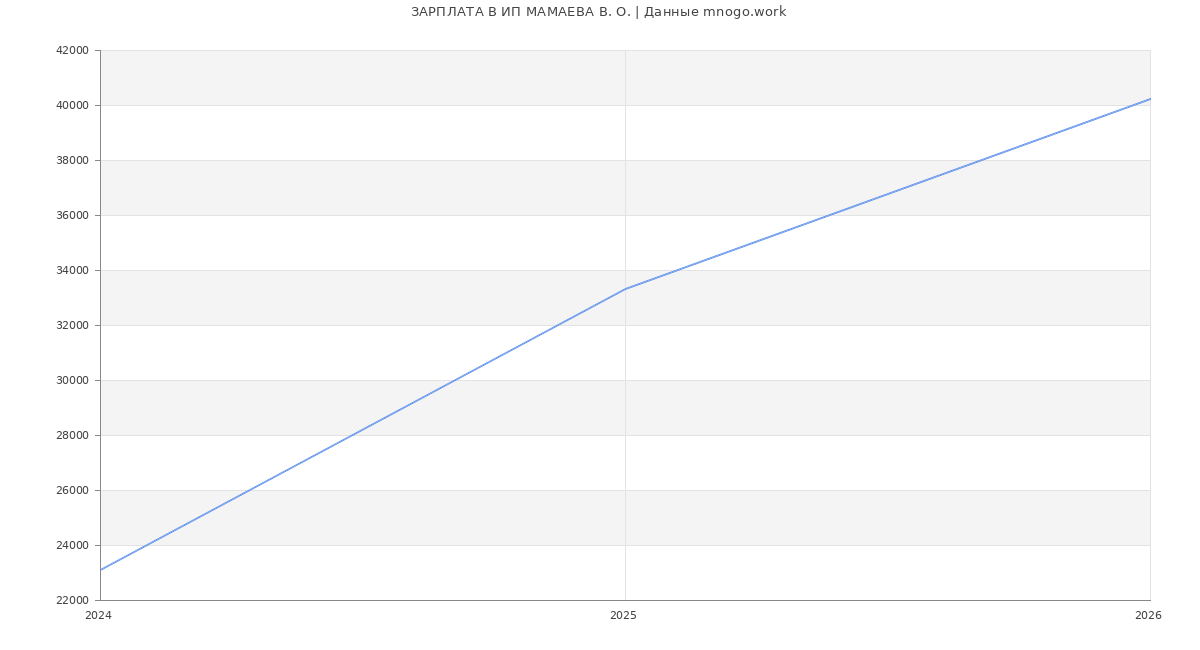 Статистика зарплат ИП МАМАЕВА В. О.