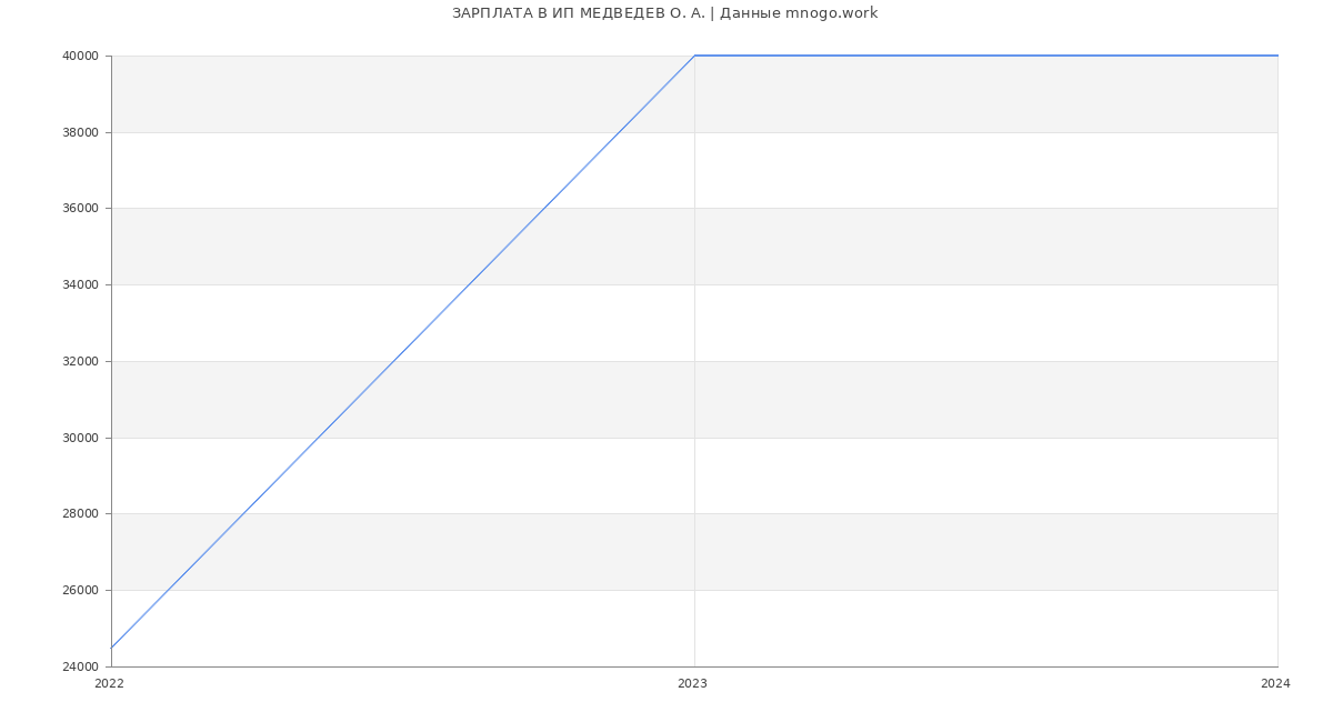 Статистика зарплат ИП МЕДВЕДЕВ О. А.