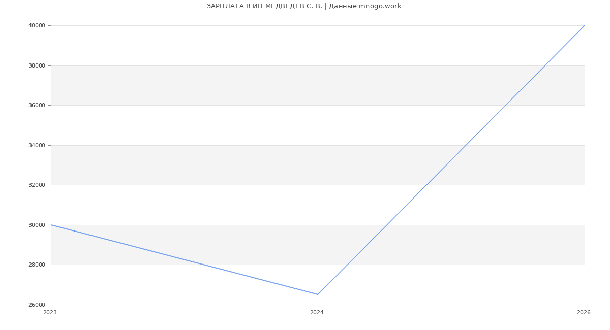 Статистика зарплат ИП МЕДВЕДЕВ С. В.
