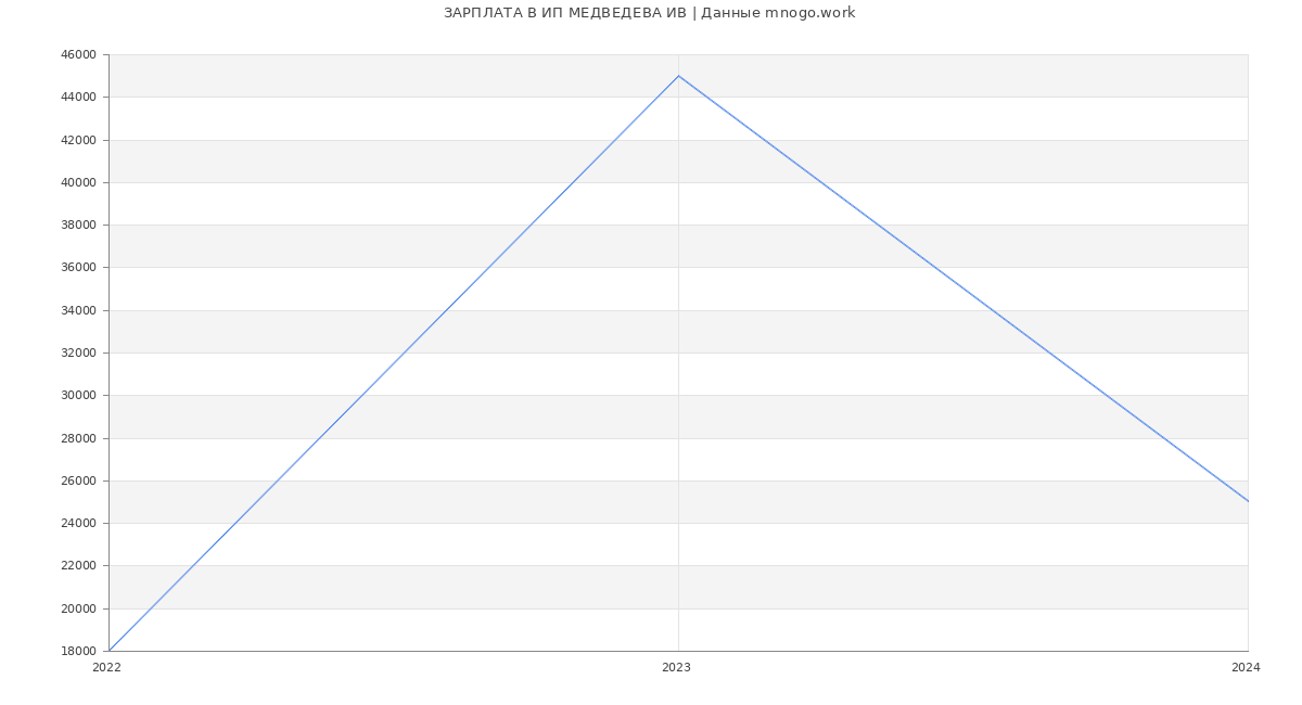 Статистика зарплат ИП МЕДВЕДЕВА ИВ