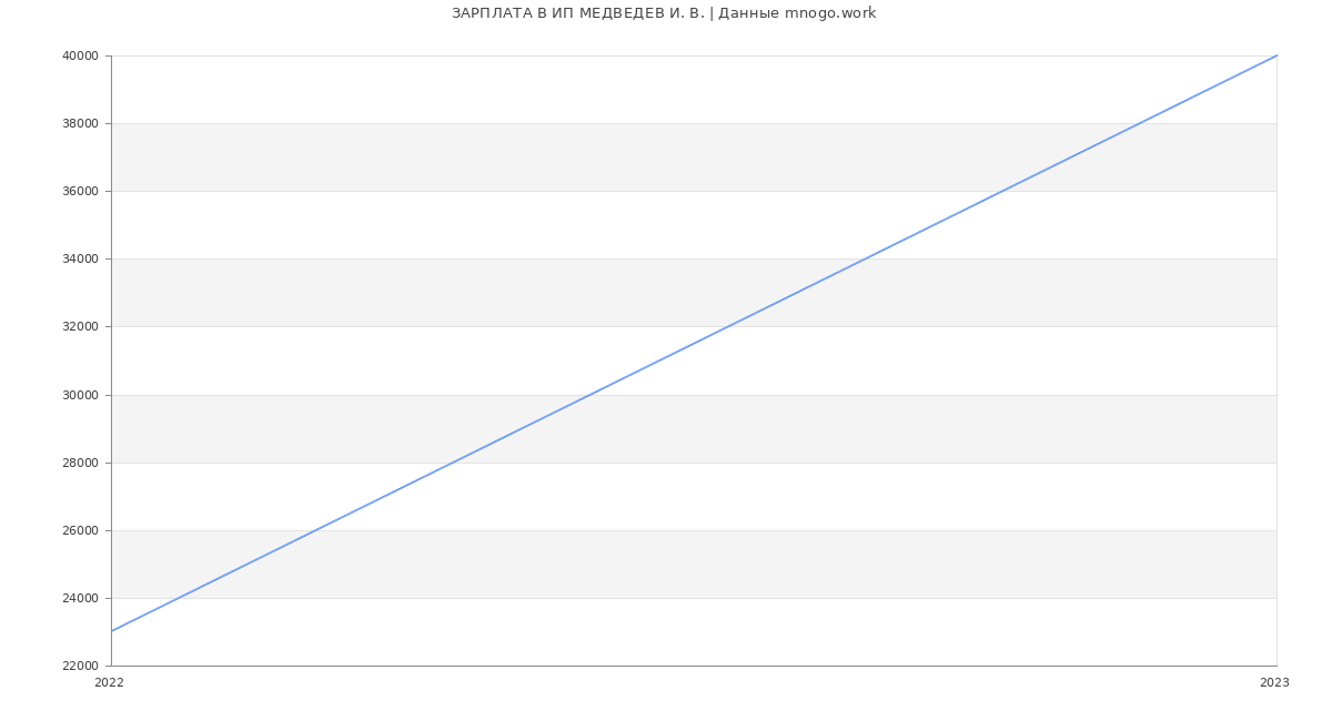 Статистика зарплат ИП МЕДВЕДЕВ И. В.