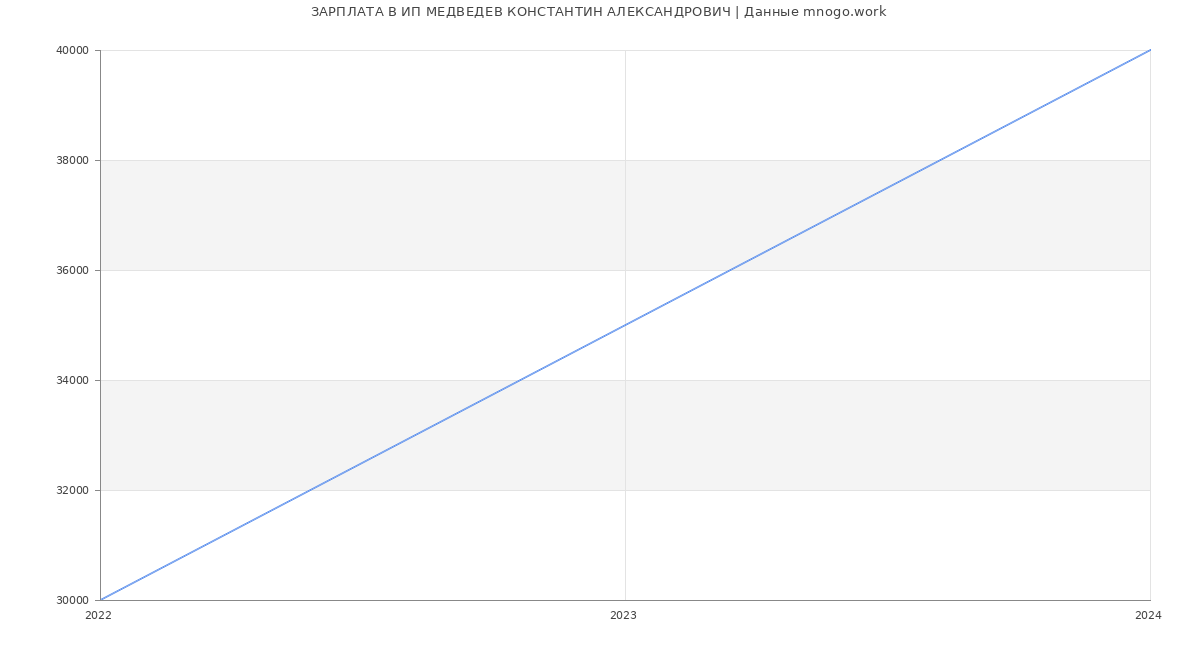 Статистика зарплат ИП МЕДВЕДЕВ КОНСТАНТИН АЛЕКСАНДРОВИЧ