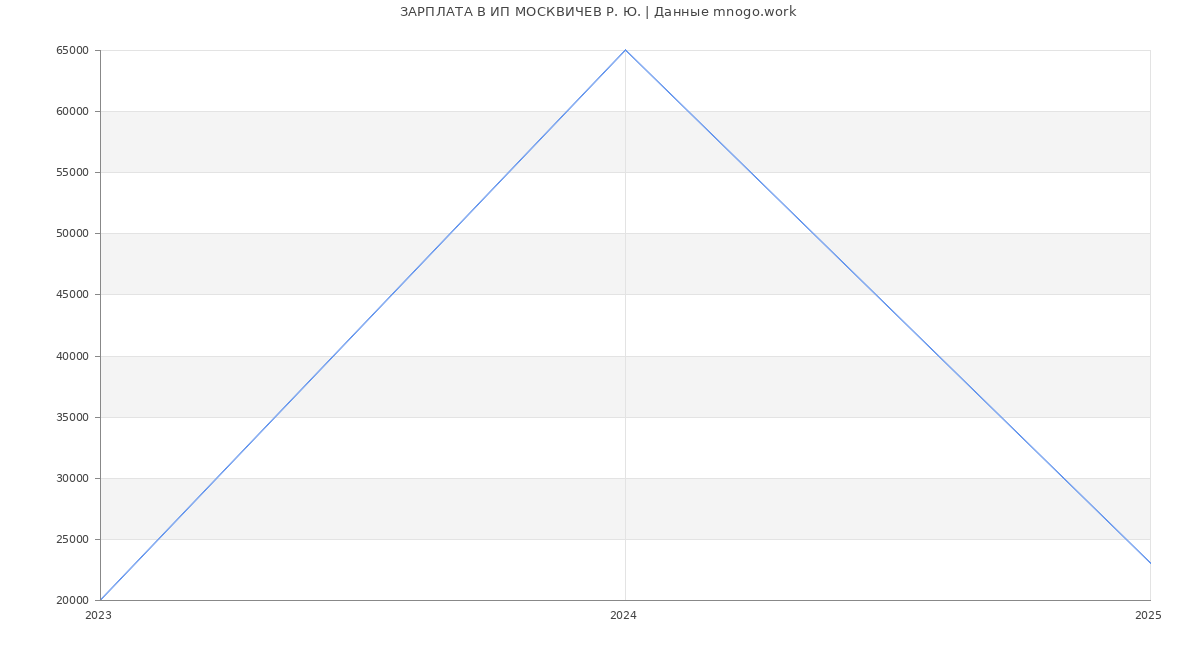 Статистика зарплат ИП МОСКВИЧЕВ Р. Ю.