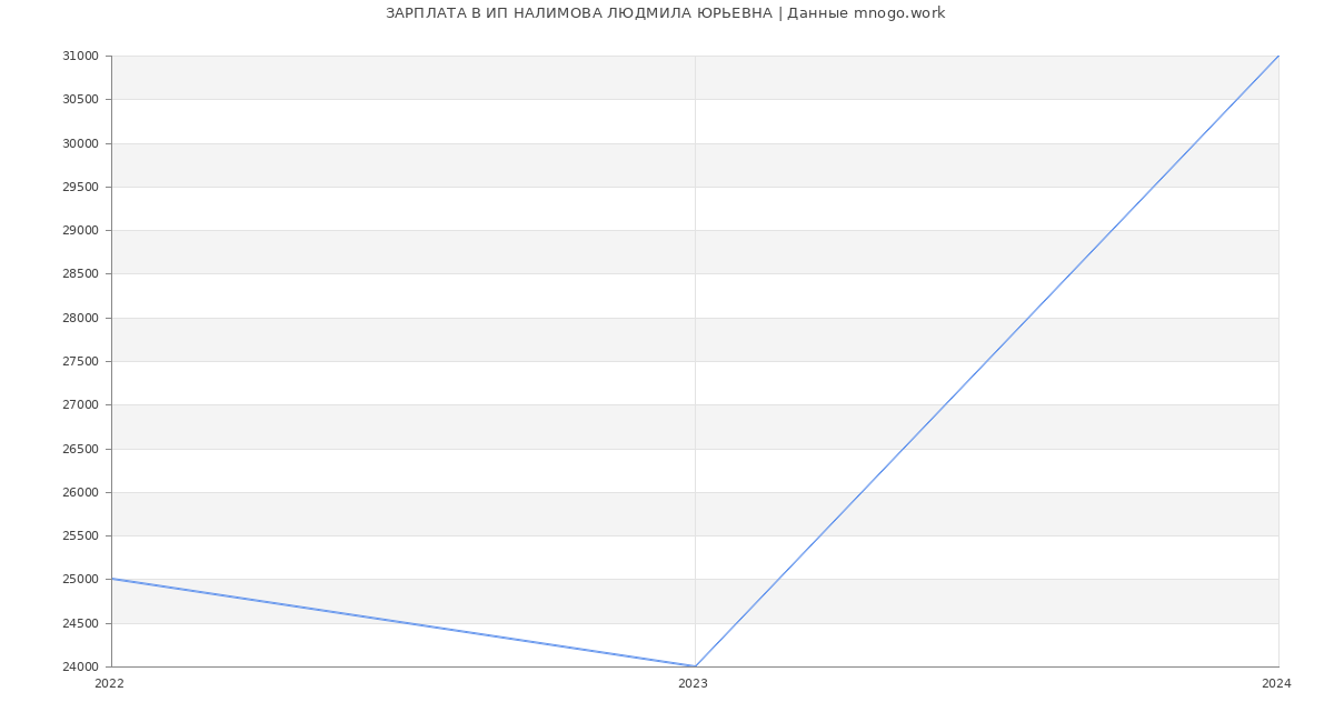 Статистика зарплат ИП НАЛИМОВА ЛЮДМИЛА ЮРЬЕВНА