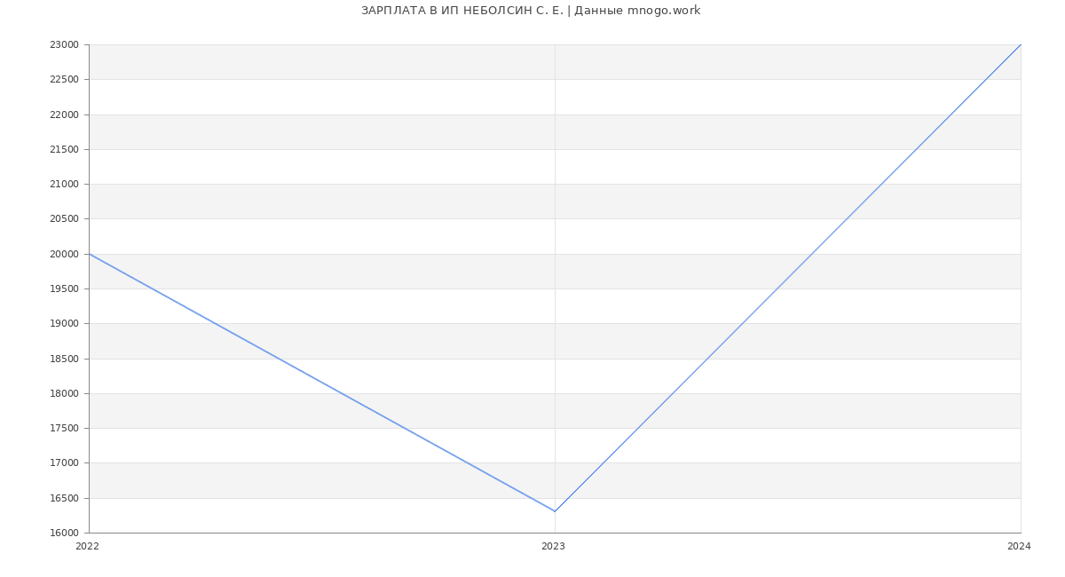 Статистика зарплат ИП НЕБОЛСИН С. Е.