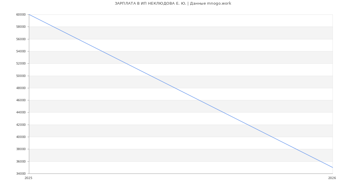 Статистика зарплат ИП НЕКЛЮДОВА Е. Ю.
