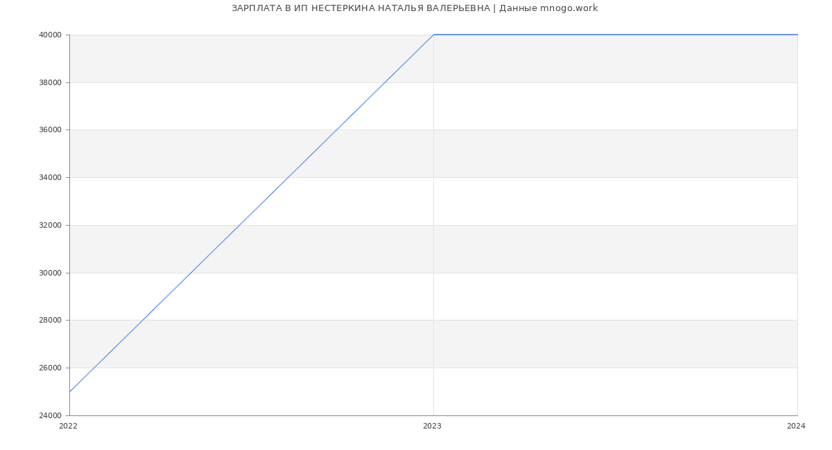 Статистика зарплат ИП НЕСТЕРКИНА НАТАЛЬЯ ВАЛЕРЬЕВНА