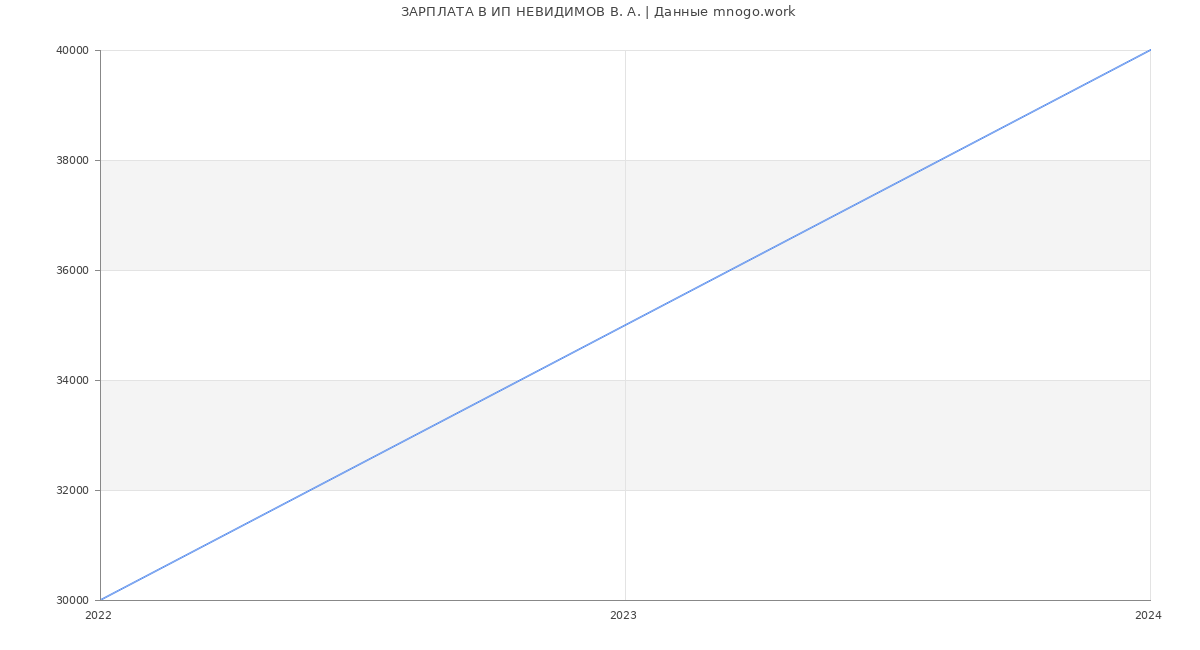 Статистика зарплат ИП НЕВИДИМОВ В. А.