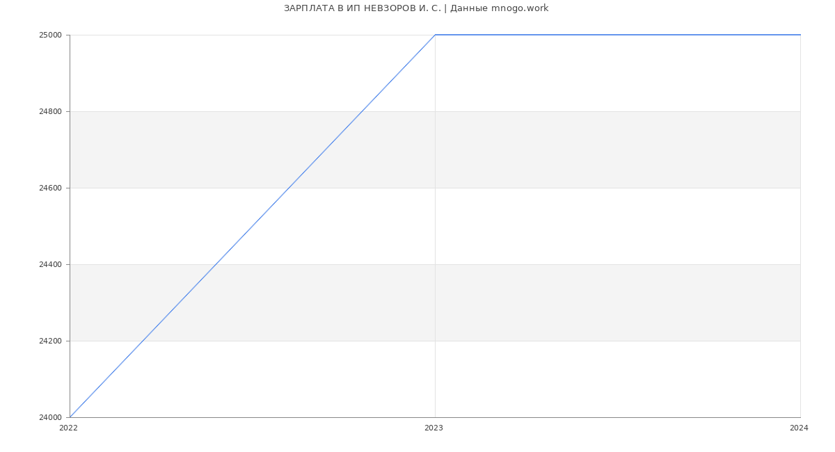 Статистика зарплат ИП НЕВЗОРОВ И. С.