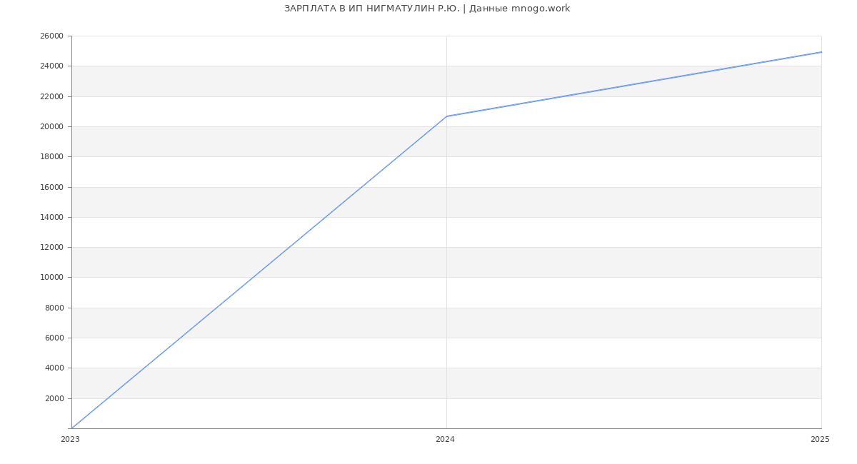 Статистика зарплат ИП НИГМАТУЛИН Р.Ю.