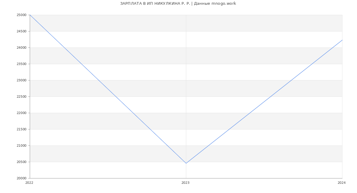 Статистика зарплат ИП НИКУЛКИНА Р. Р.