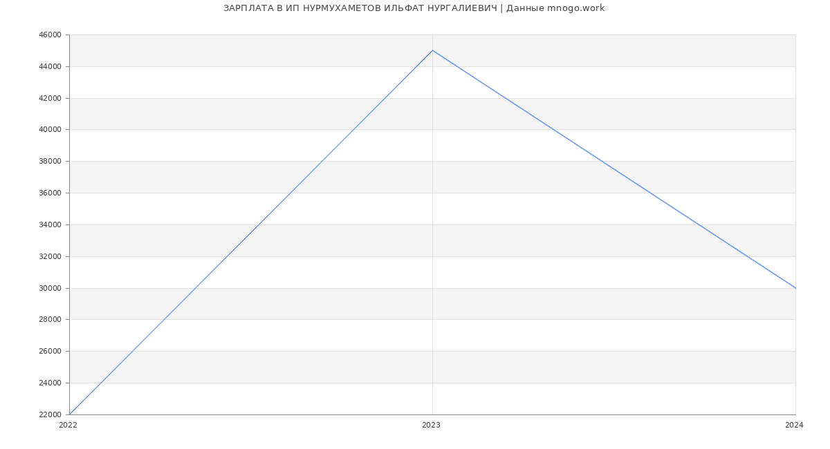 Статистика зарплат ИП НУРМУХАМЕТОВ ИЛЬФАТ НУРГАЛИЕВИЧ