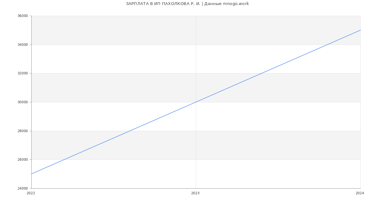 Статистика зарплат ИП ПАХОЛКОВА Р. И.
