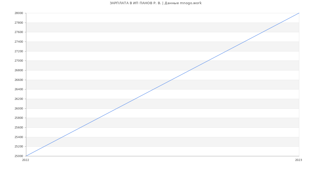 Статистика зарплат ИП ПАНОВ Р. В.