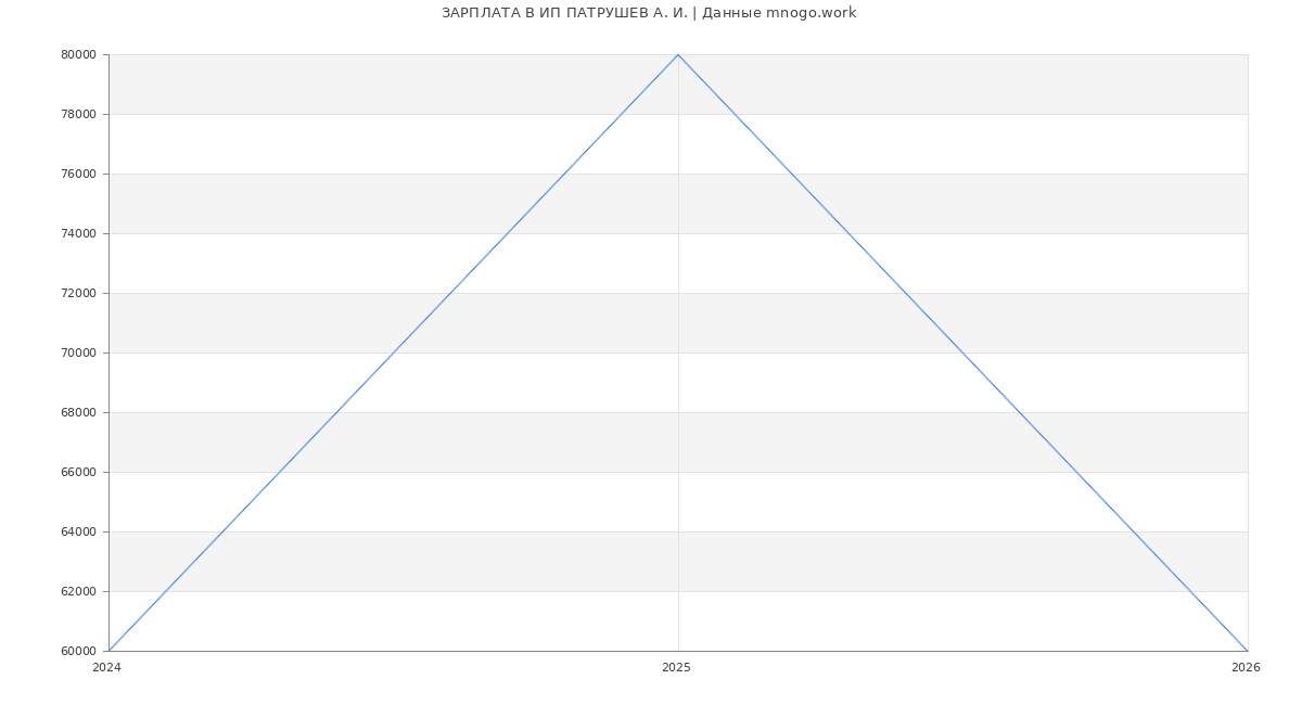Статистика зарплат ИП ПАТРУШЕВ А. И.