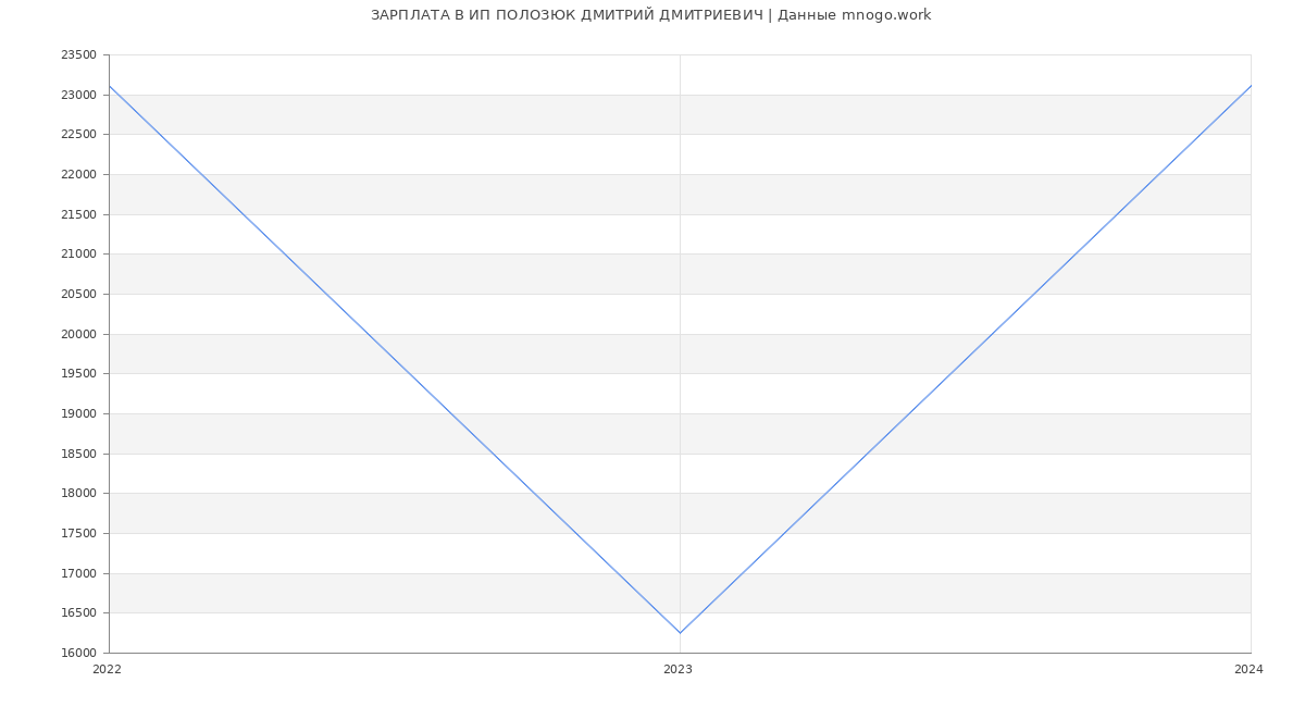 Статистика зарплат ИП ПОЛОЗЮК ДМИТРИЙ ДМИТРИЕВИЧ