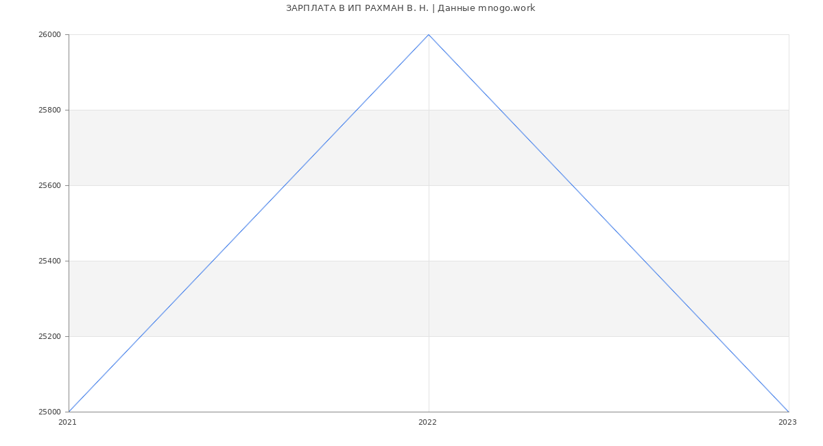 Статистика зарплат ИП РАХМАН В. Н.