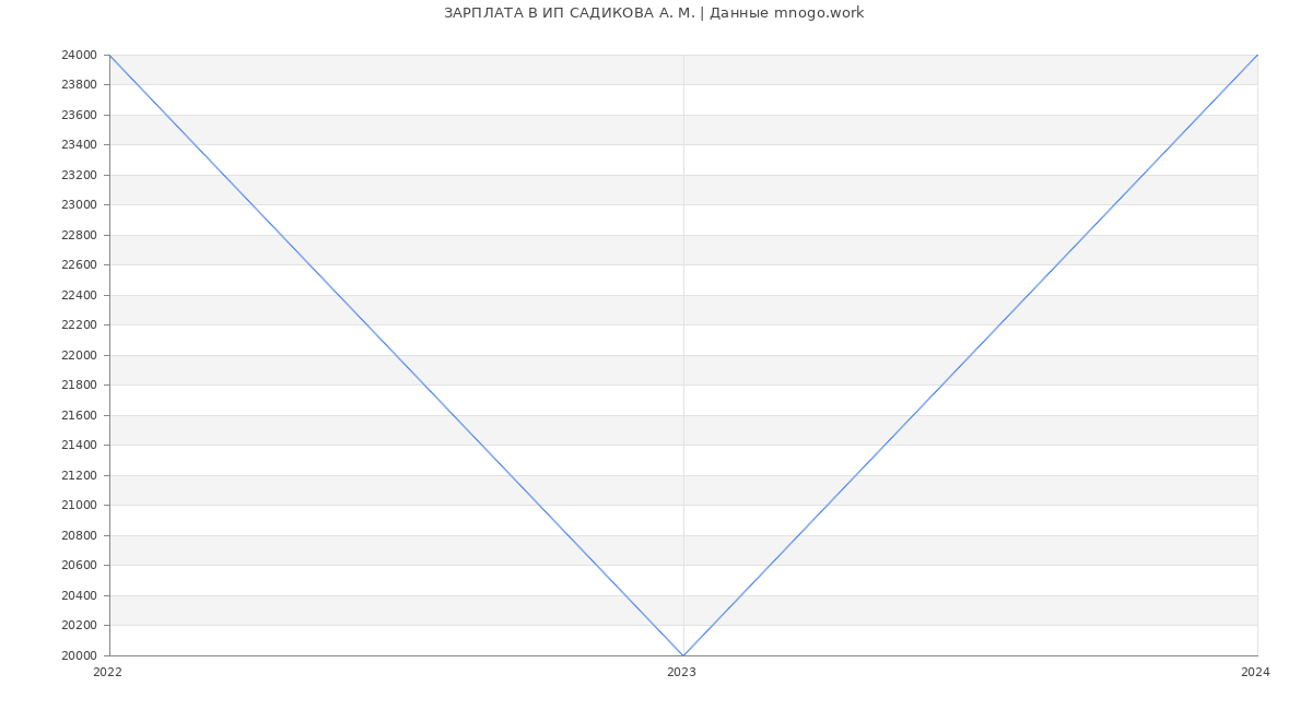 Статистика зарплат ИП САДИКОВА А. М.