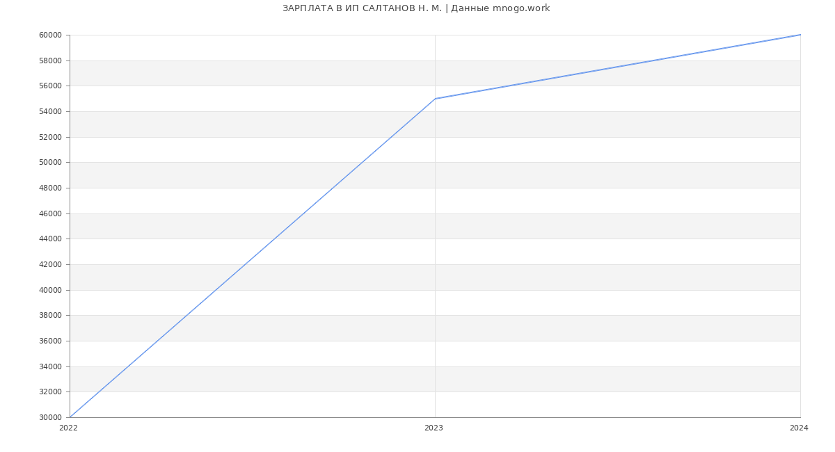 Статистика зарплат ИП САЛТАНОВ Н. М.