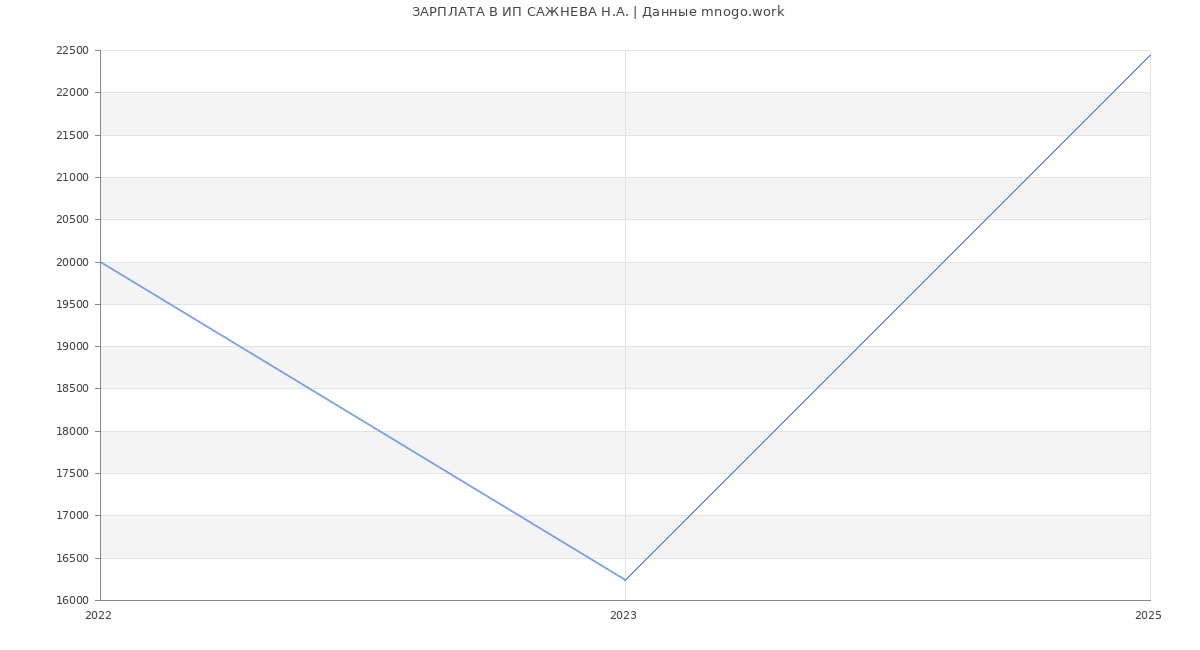 Статистика зарплат ИП САЖНЕВА Н.А.