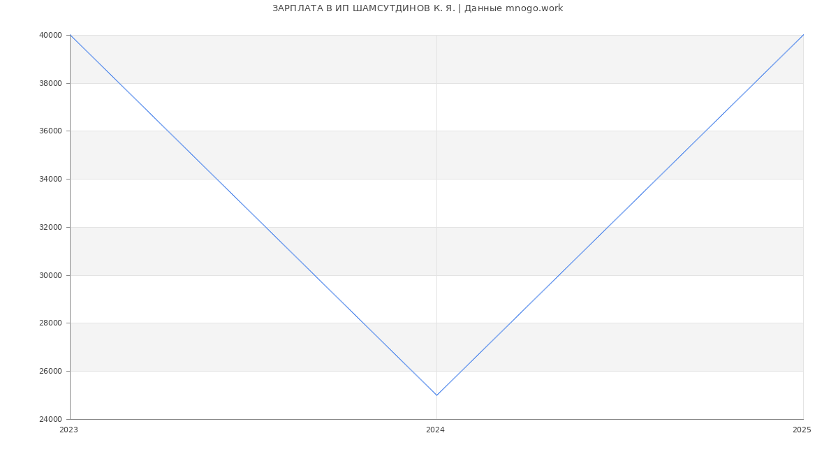 Статистика зарплат ИП ШАМСУТДИНОВ К. Я.
