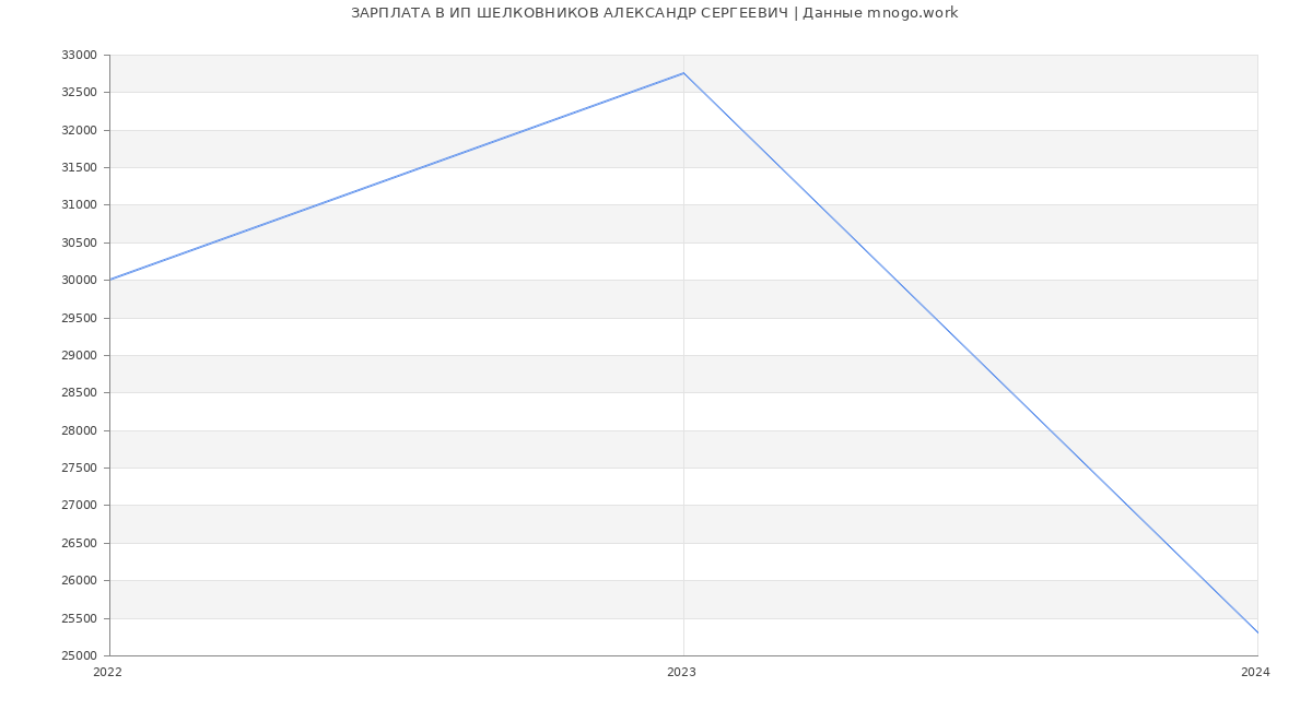 Статистика зарплат ИП ШЕЛКОВНИКОВ АЛЕКСАНДР СЕРГЕЕВИЧ