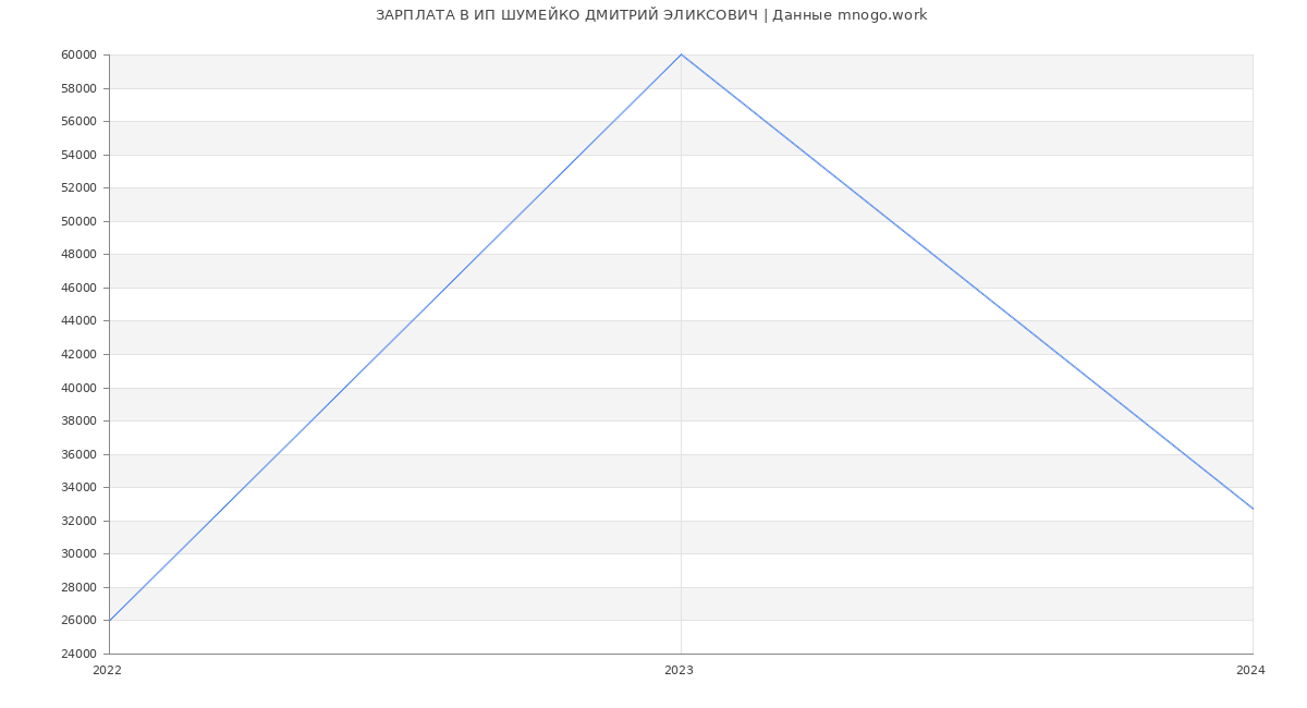 Статистика зарплат ИП ШУМЕЙКО ДМИТРИЙ ЭЛИКСОВИЧ