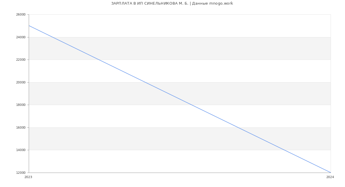 Статистика зарплат ИП СИНЕЛЬНИКОВА М. Б.