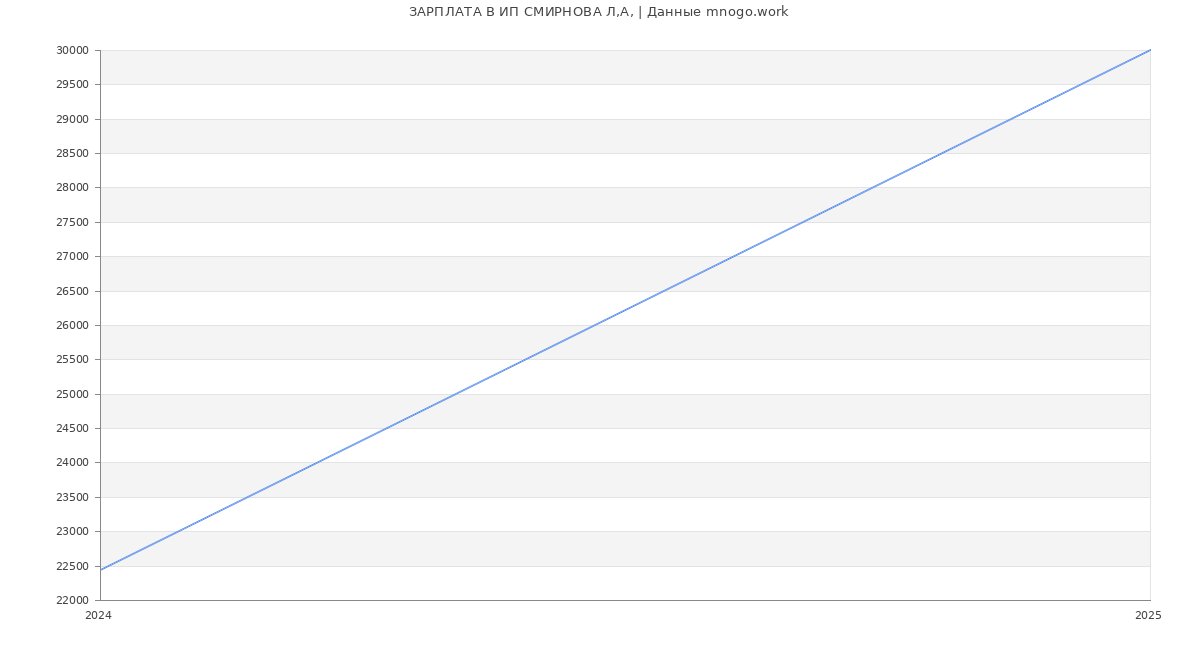 Статистика зарплат ИП СМИРНОВА Л,А,