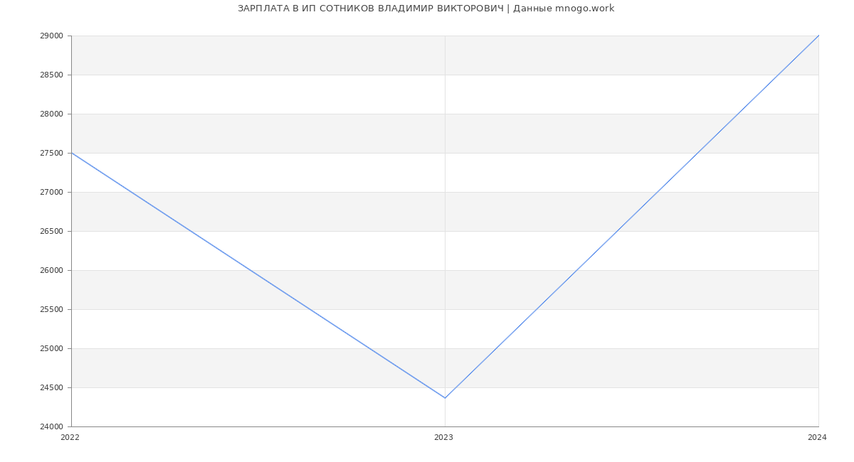 Статистика зарплат ИП СОТНИКОВ ВЛАДИМИР ВИКТОРОВИЧ