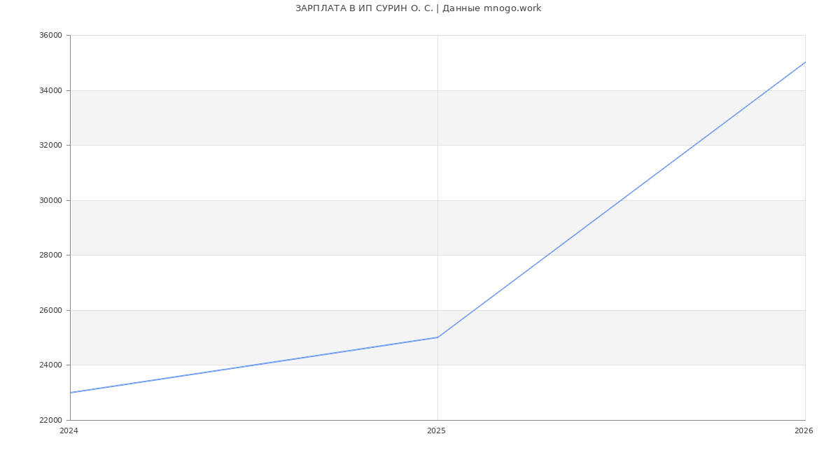 Статистика зарплат ИП СУРИН О. С.