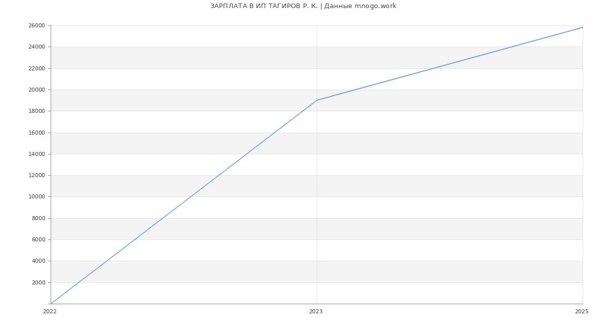 Статистика зарплат ИП ТАГИРОВ Р. К.