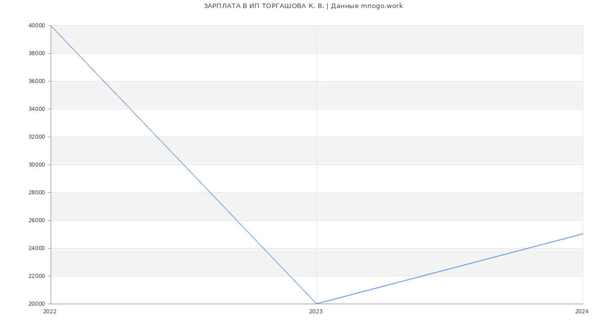 Статистика зарплат ИП ТОРГАШОВА К. В.