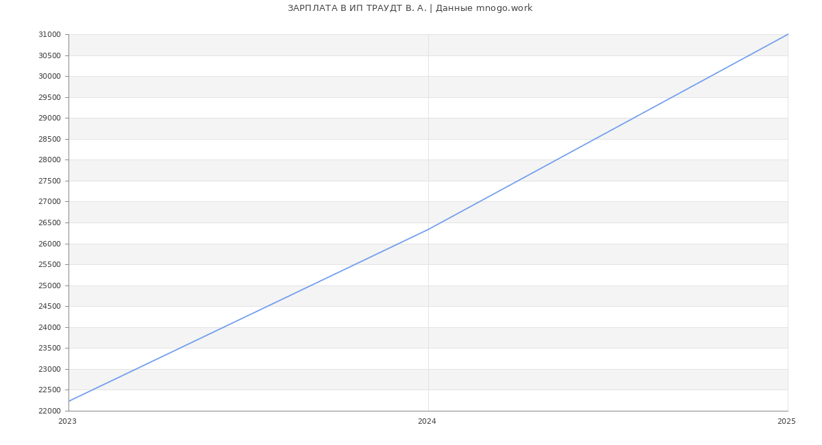 Статистика зарплат ИП ТРАУДТ В. А.