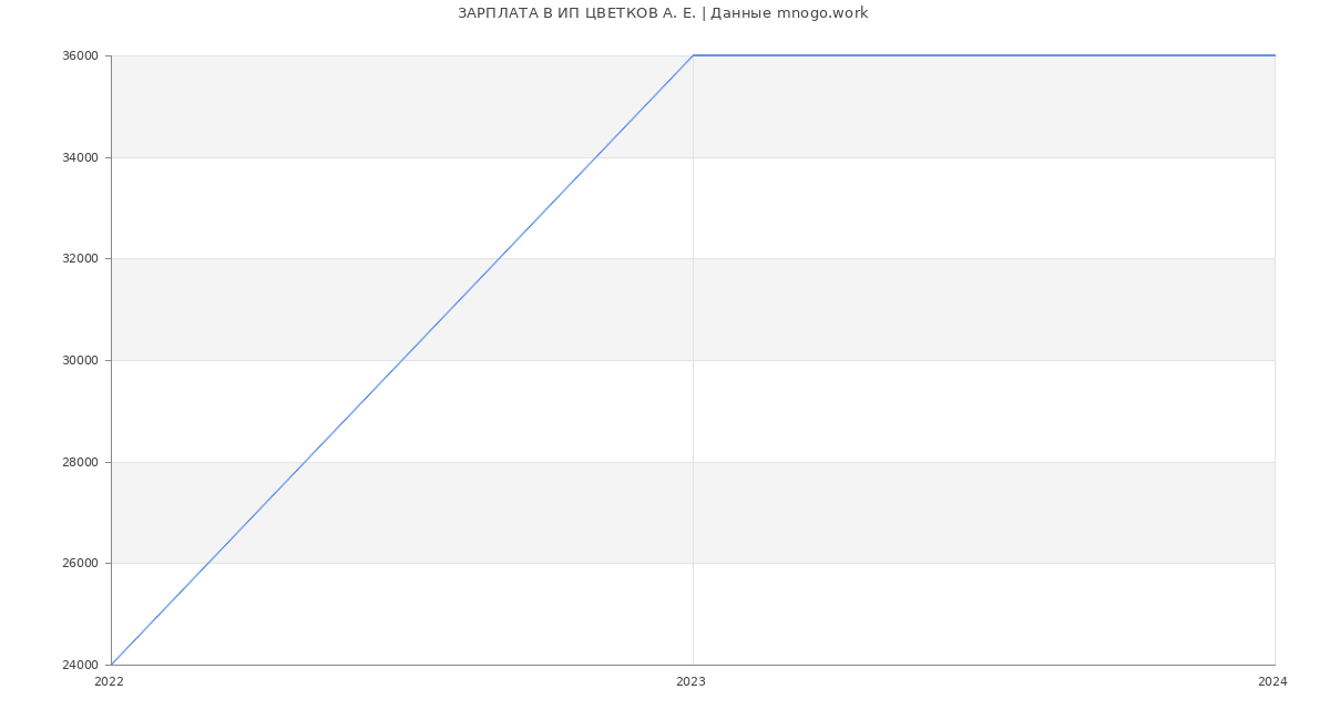 Статистика зарплат ИП ЦВЕТКОВ А. Е.