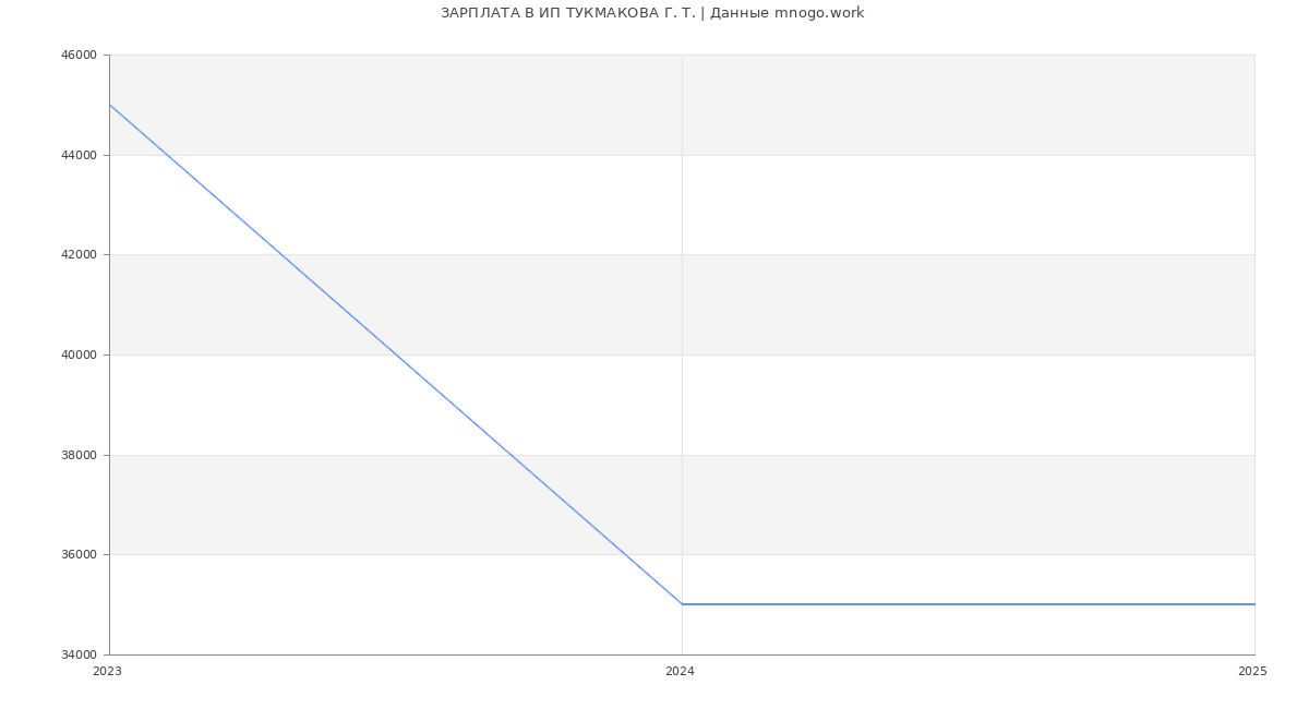 Статистика зарплат ИП ТУКМАКОВА Г. Т.