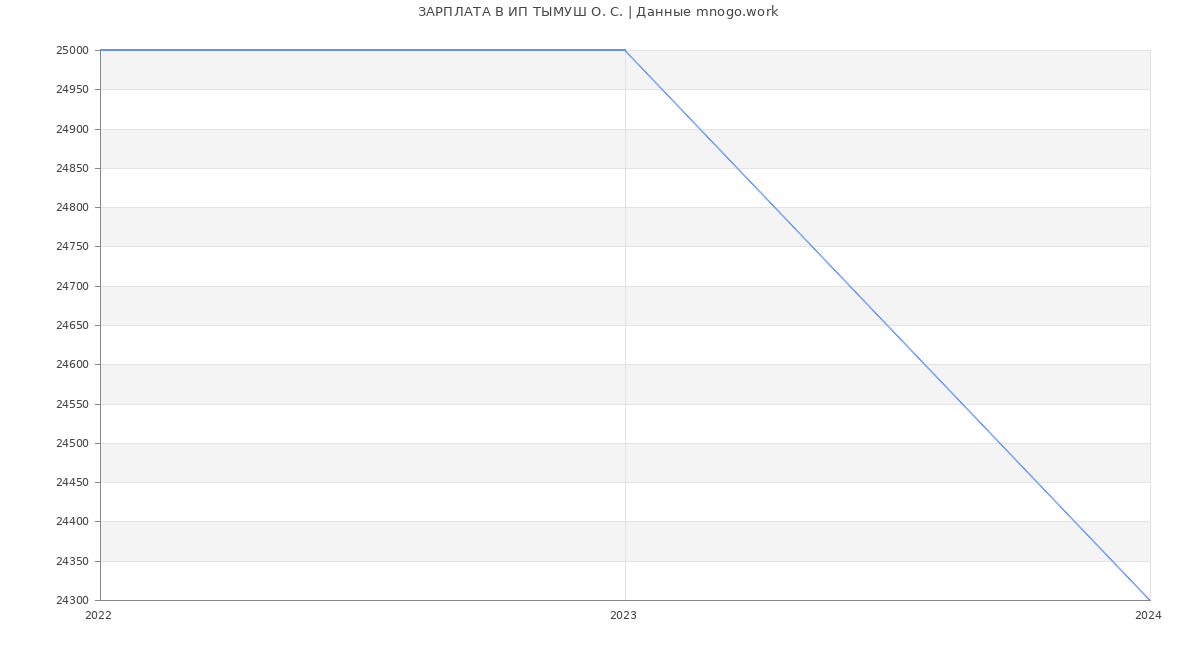 Статистика зарплат ИП ТЫМУШ О. С.